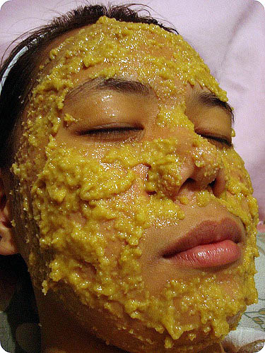 mango oat aguaje face mask